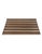 Mid-Century Modern Small Vintage Striped Brown Kilim Rug - 2`8" X 3`10" For Sale - Image 3 of 6
