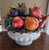 Traditional Majolica Fruits in Basket Porcelain Sculpture For Sale - Image 3 of 13