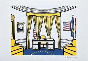 After Roy Lichtenstein, "The Oval Office", 1990s, Silk-Screen