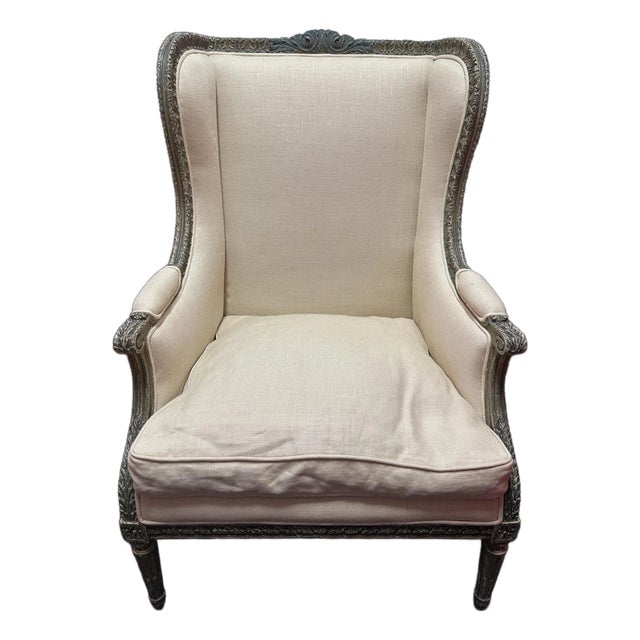 French Louis XVI Style 19th Century Carved Chair For Sale