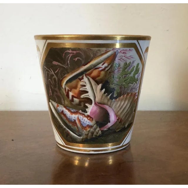 19th Century 1810 English George III Coalport Porcelain Beaker Vase For Sale - Image 5 of 11
