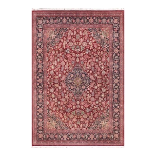 Intricate Elegant Pak-Persian Red/Blue Wool Rug - 9'2'' X 12'3'' For Sale