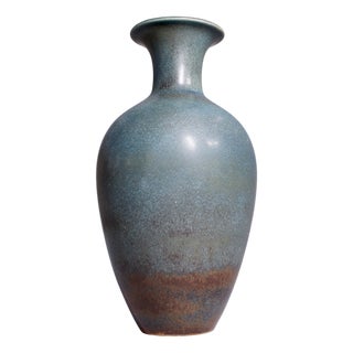 Vintage Floor Vase in Stoneware by Gunnar Nylund for Rörstrand, 1950s For Sale