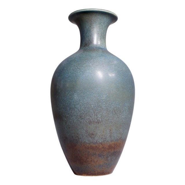 Vintage Floor Vase in Stoneware by Gunnar Nylund for Rörstrand, 1950s For Sale