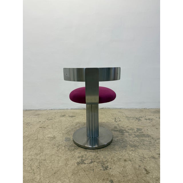 Design for Leisure Art Deco Revival Low Counter Swivel Stools - Set of Four For Sale In Miami - Image 6 of 16