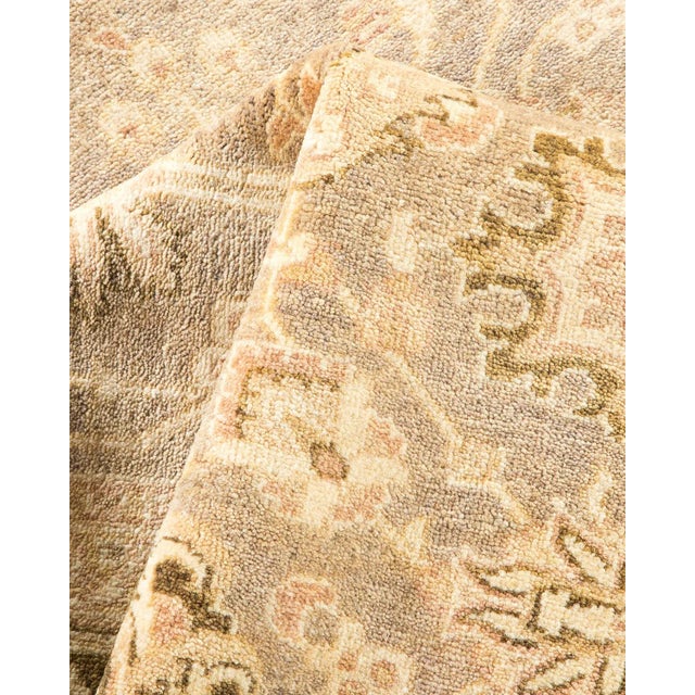 Textile Vintage Traditional Hand Knotted Wool Area Rug, Gray - 6'0" X 7'7" For Sale - Image 7 of 9