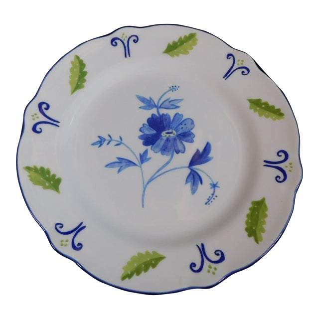 Noritake Plate in Blue Spring by Susan Sargent For Sale