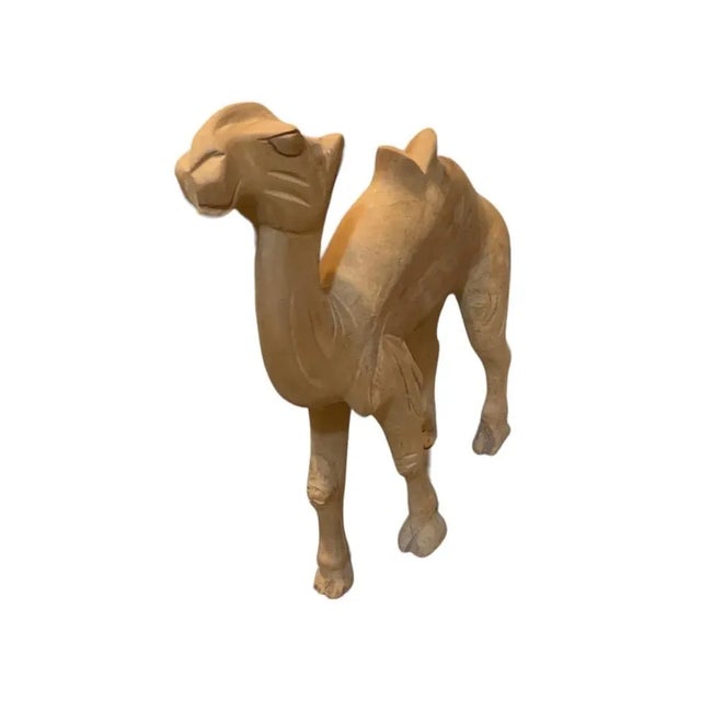 Camel 1990s Walnut Camel Decor Figurine For Sale - Image 8 of 8