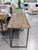 Restoration Hardware Fulton Reclaimed Elm Industrial Desk With Open Shelving For Sale In New York - Image 6 of 6