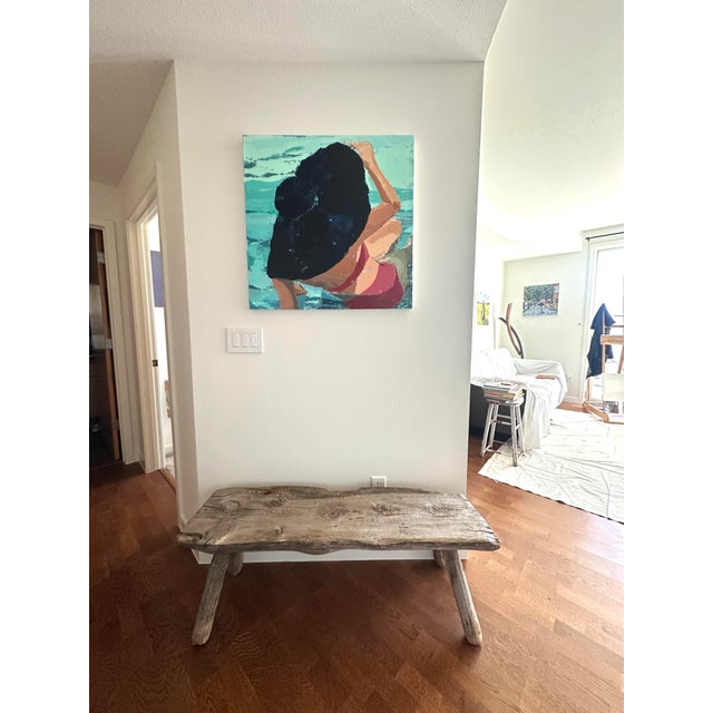 "You Can Leave Your Hat On" Modern Original Oil Painting, by Jennifer Hohlfelder For Sale In Denver - Image 6 of 8