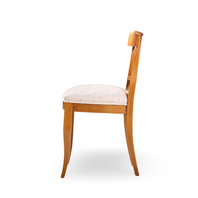 Wood Kindel Furniture French Regency Solid Cherry Wood Dining Side Chairs - Pair For Sale - Image 7 of 12