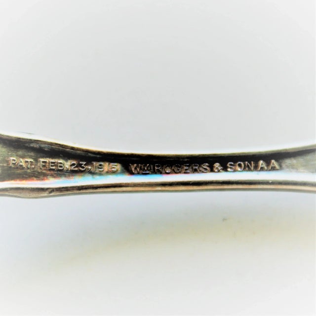 1915 Circa. William Roger's & Son Commemorative Teaspoon's S/6 For Sale - Image 4 of 6