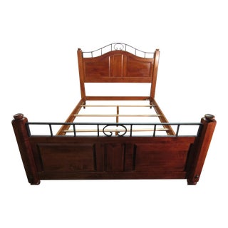 Ethan Allen Country Crossing Solid Maple Queen Size Bed For Sale