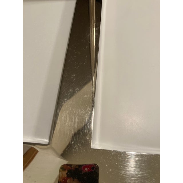 Pre-Owned William Pharmacy Floor Lamp by J Randall Powers for Visual Comfort in Polished Nickel For Sale - Image 9 of 10