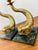 Vintage Antique Dolphin / Fish Brass & Marble Pair of Candle Holders For Sale In Las Vegas - Image 6 of 8