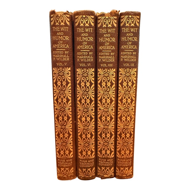 Antique "The Wit and Humor of America" Book Lot – Volumes Iv, V, VI & IX For Sale