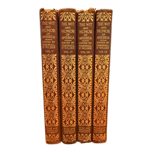 Antique "The Wit and Humor of America" Book Lot – Volumes Iv, V, VI & IX