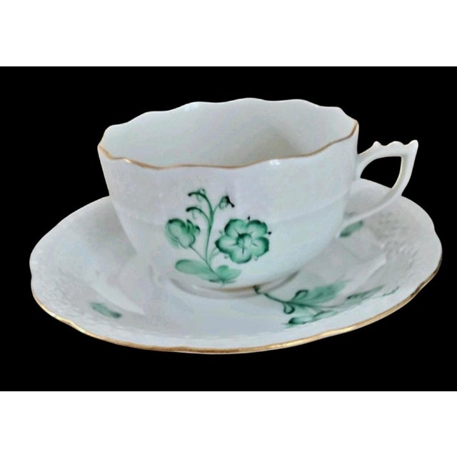 Ceramic Vintage Herend (1948-1993) Set of Four Coffee Cups With Saucers - 8 pcs For Sale - Image 7 of 10