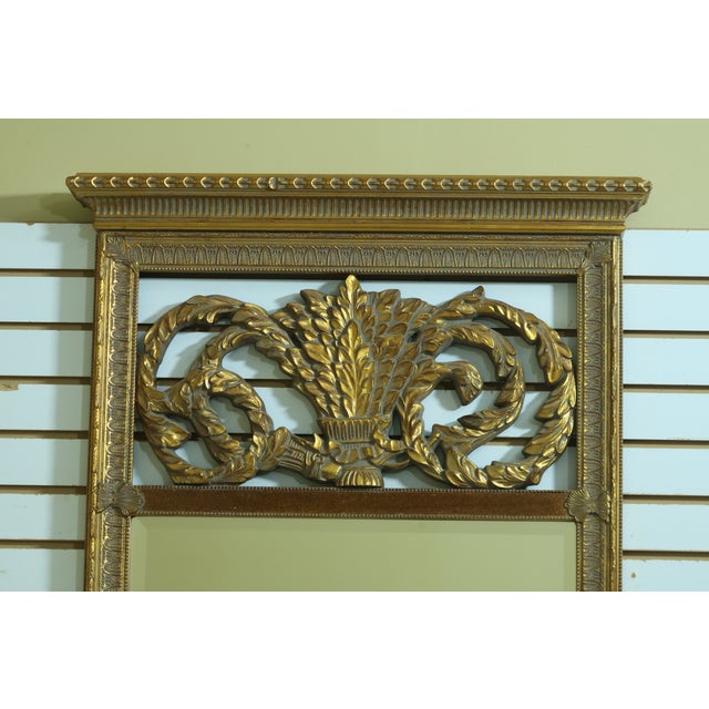 Maitland - Smith Maitland Smith Regency Style Gold Framed Mirror For Sale - Image 4 of 10