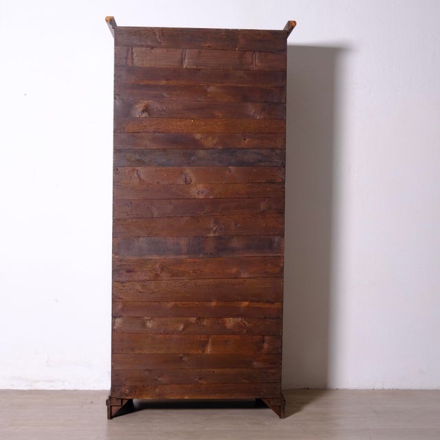 Antique Wooden Display Cabinet Bookcase, Italy, Late 18th Century For Sale - Image 18 of 18