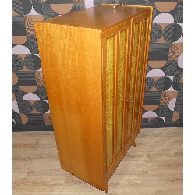 Wardrobe on Legs with Glass Doors, 1960s For Sale - Image 10 of 16