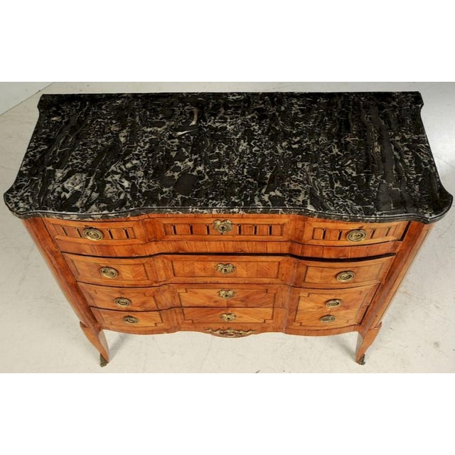 Late 19th Century Late 19th Century Louis XV Style Marble Top Commode For Sale - Image 5 of 8