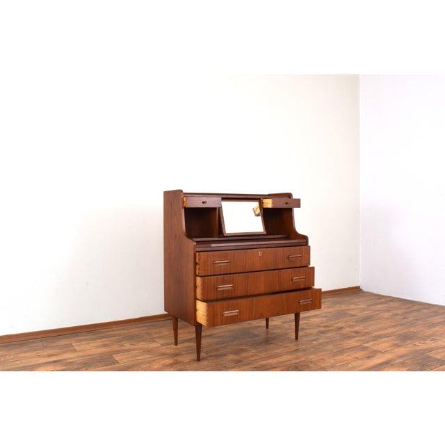 Mid-Century Danish Teak Secretary, 1960s For Sale - Image 14 of 18
