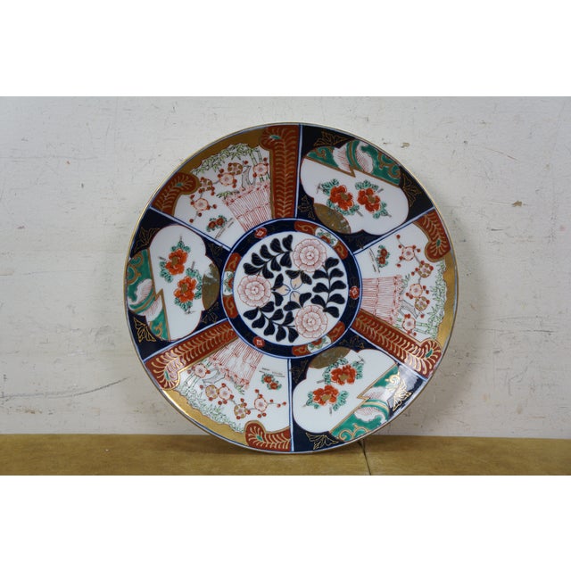 Vintage Japanese Goldimari Porcelain Imari Serving Plates Platters Bowl - 4pcs For Sale - Image 6 of 17