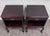 Queen Anne Vintage Bombay Company Nightstands Side Tables - Matching Pair For Sale - Image 3 of 16