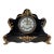 Antique Waterbury Black Mantel Clock “Werra” Model With Open Escapement For Sale