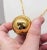 Metal Vintage 1990s Signed Napier Goldtone Multicolor Rhinestone Spherical Pendant Necklace For Sale - Image 7 of 12