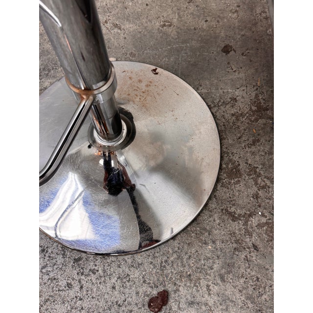 Contemporary Adjustable Swivel Stool For Sale - Image 9 of 12