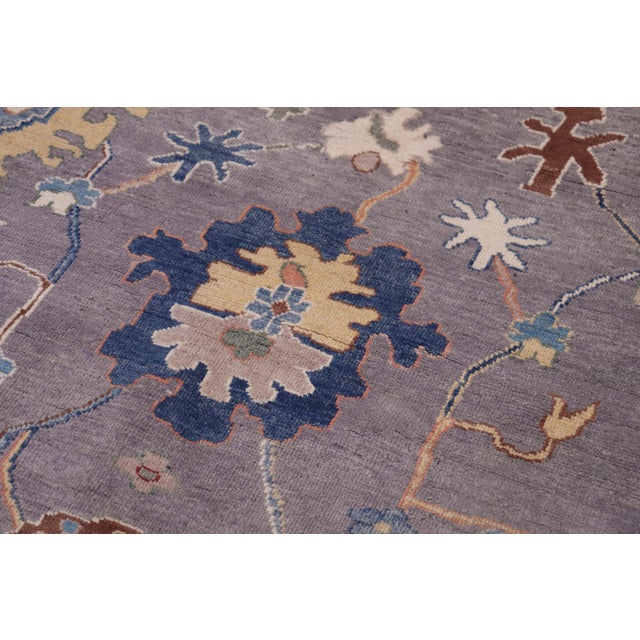 Tribal Kazak Gray/Ivory Wool Rug - 8'1''x9'5'' For Sale - Image 4 of 10