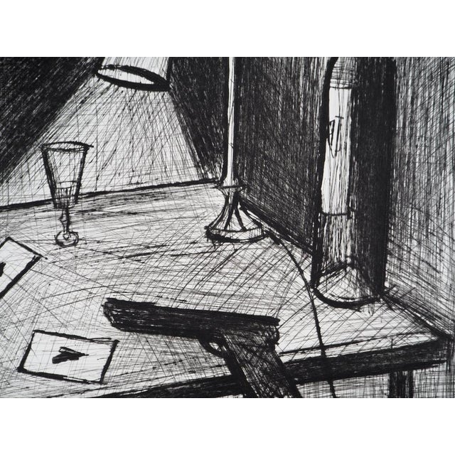 Bernard Buffet, The Card Game, The Gun, Original Engraving For Sale - Image 4 of 5