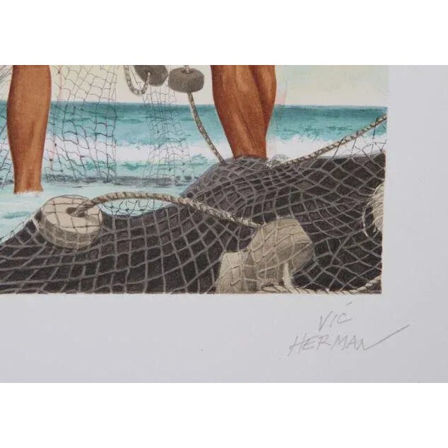 Artist: Vic Herman, American (1919 - 1999) Title: Network of Life Year: 1980 Medium: Lithograph, signed and numbered in...