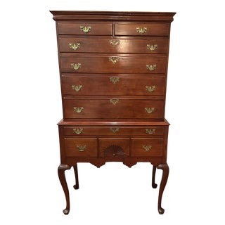 Antique Cherry Highboy C. 1760 For Sale