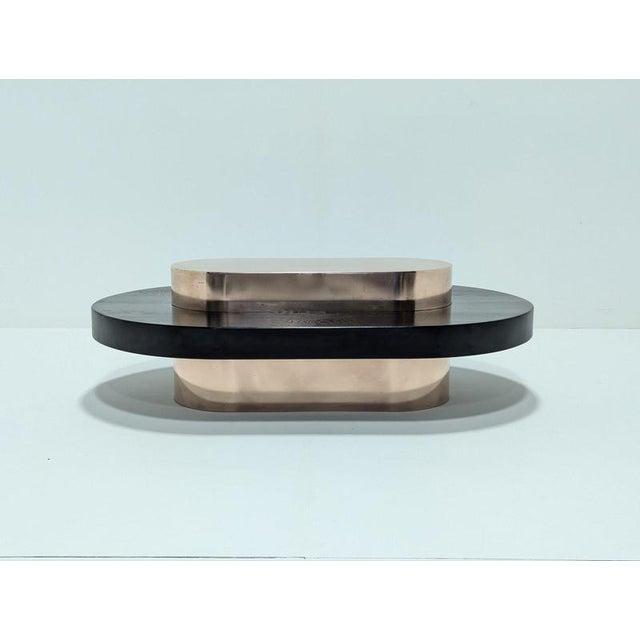 Copper and Wood Coffee Table For Sale - Image 17 of 18