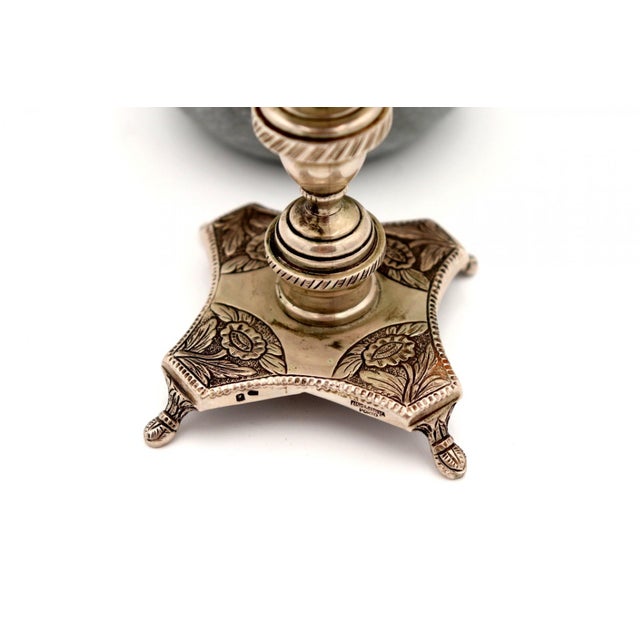 Silver Toothpick Holder with Bird, in Good conditions. Designed 1980 to 1989