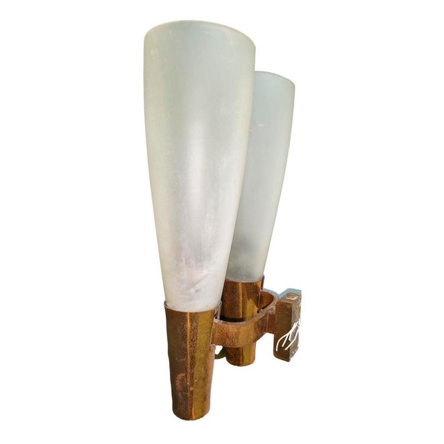 Pair of Wall Lamps 1537 for Fontana Arte, 1935 For Sale - Image 4 of 7