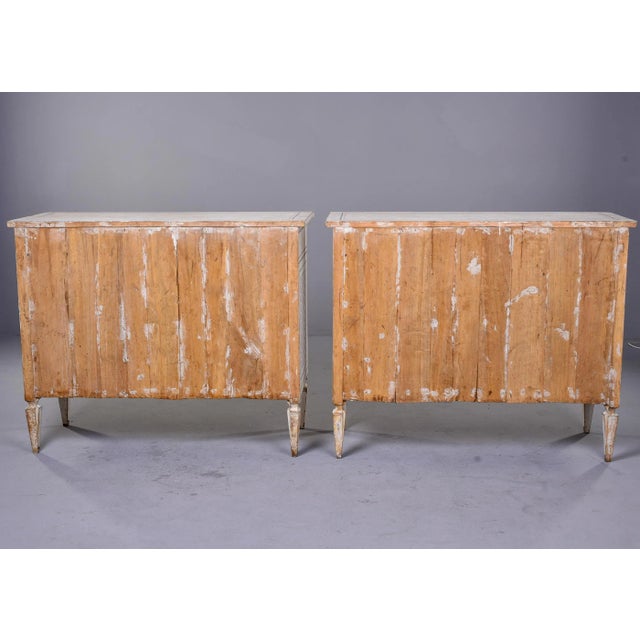 Mid 19th Century Italian Bologna Region White Painted Cabinets - Pair For Sale - Image 11 of 13