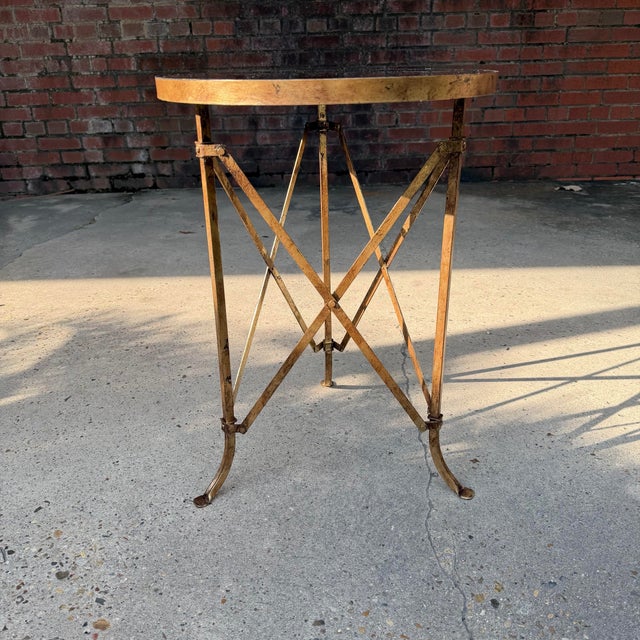 Late 20th Century Maison Jansen Style Gilt Drinks Table - Newly Painted For Sale In Mobile - Image 6 of 12
