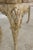 French Style Paint Decorated Base Marble Top Console Table For Sale - Image 10 of 12