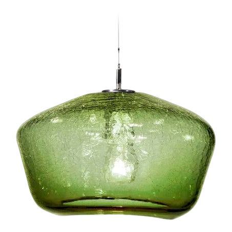 Galaxy Pendant Light from the Boa Lantern Collection in Emerald For Sale