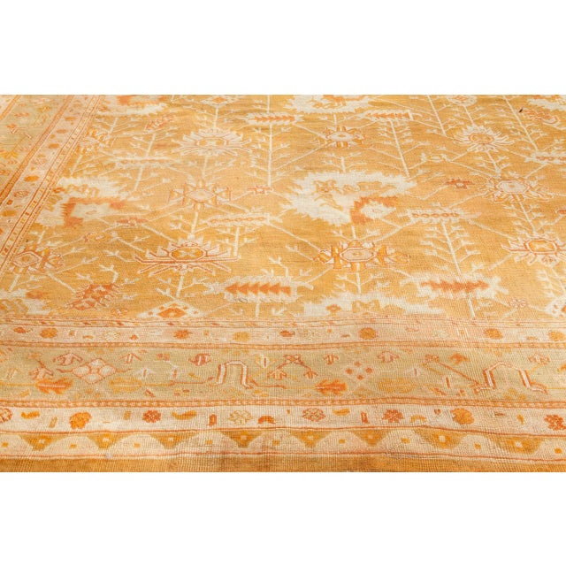 1930s Turkish Oushak Rug, For Sale - Image 9 of 10