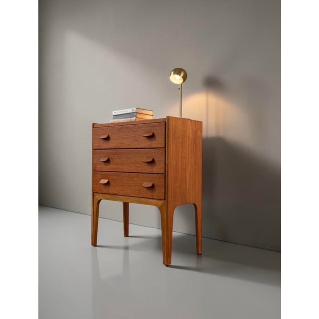 Mid-Century Modern Danish Teak Chest of Drawers by Poul M. Volther For Sale - Image 3 of 14