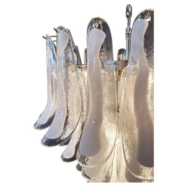 1970s Italian Murano Petals Chandelier, 1970s For Sale - Image 5 of 13