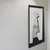 Glass Italian Postmodern Screen-Printed Black Glass Mirror, 1980s For Sale - Image 7 of 10
