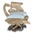 Vintage Italian Carved and Giltwood Grotto Chair For Sale
