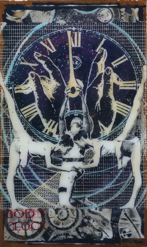 Contemporary "Body Clock" Original Artwork by Carl Smith