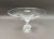 Late 20th Century Vintage Lalique Crystal France Plumeria Orchid Glass Pedestal Centerpiece Compote Bowl For Sale - Image 5 of 8